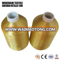 MS type high quality pure gold metallized thread